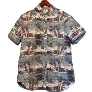 American Heritage Men’s Tropical Print Short Sleeved Shirt